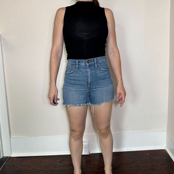 Madewell High Rise Denim Shorts Size 27 - Picture 3 of 13